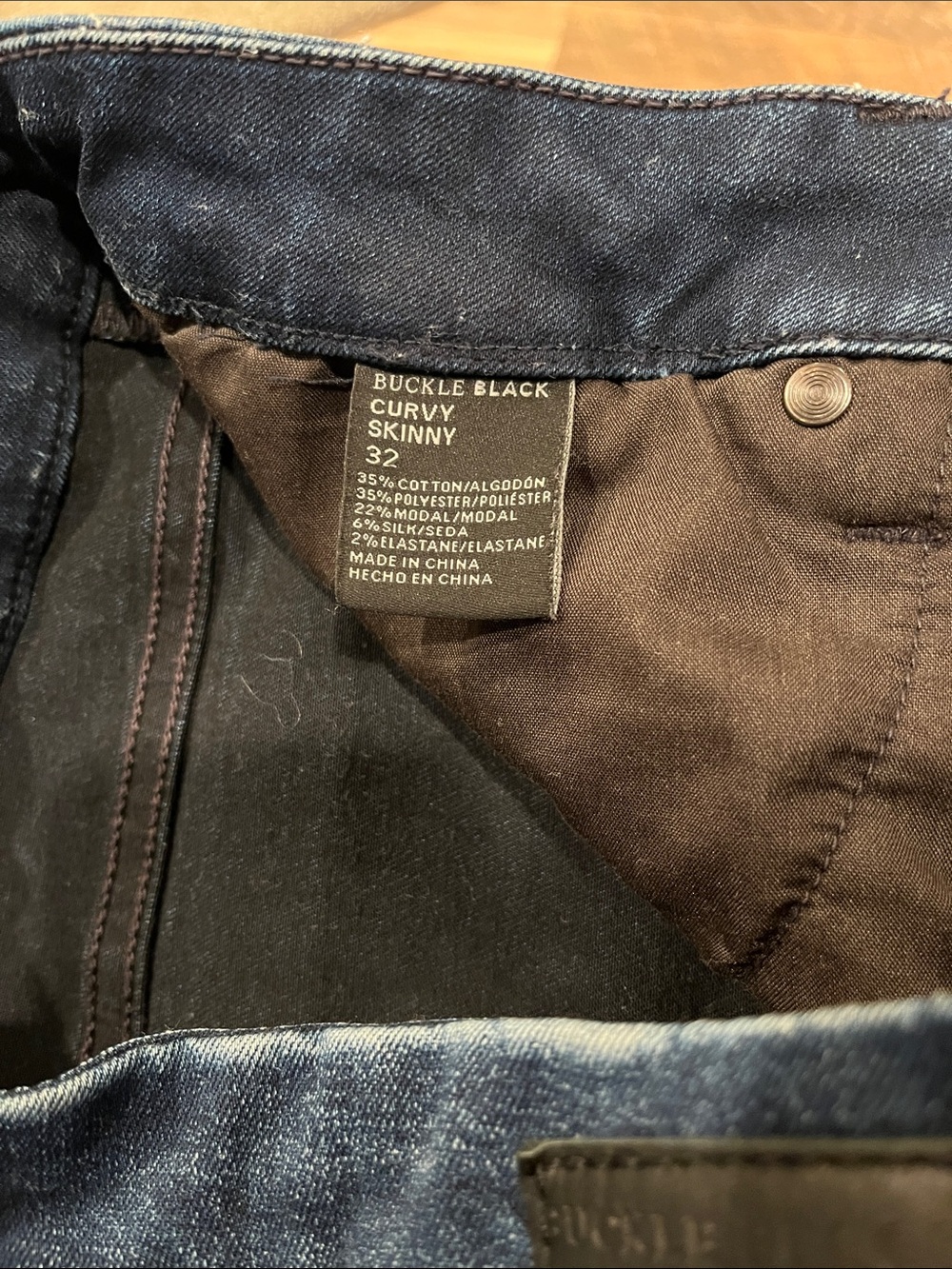 BuckleBlack Women's Dark Blue Curvy Skinny Jeans - Picture 3 of 8
